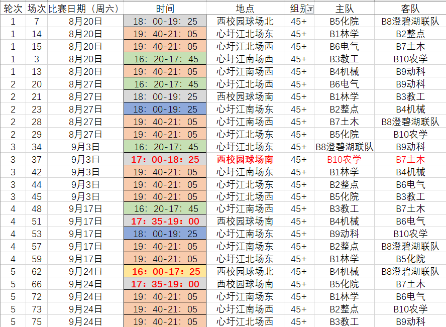 image 45+组赛程